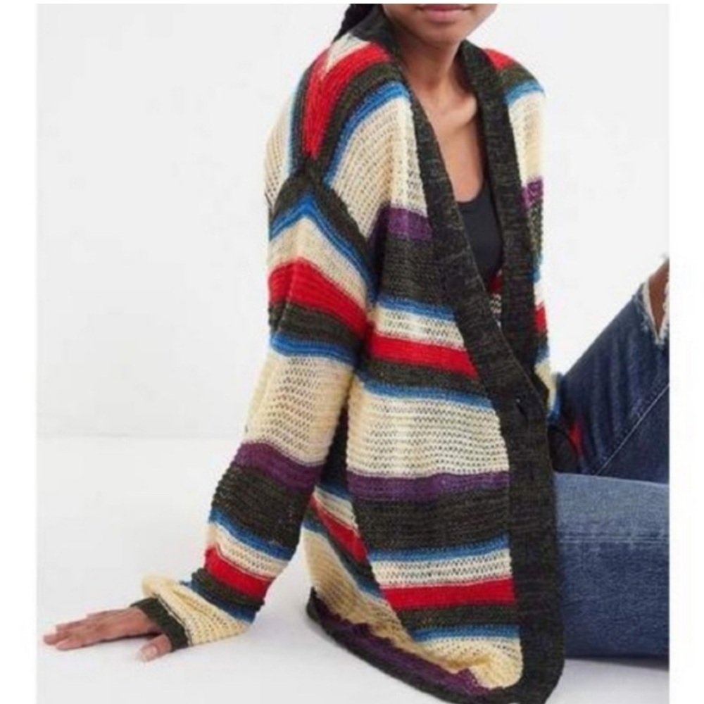 URBAN OUTFITTERS STRIPED LIGHTWEIGHT CARDIGAN (a515)
